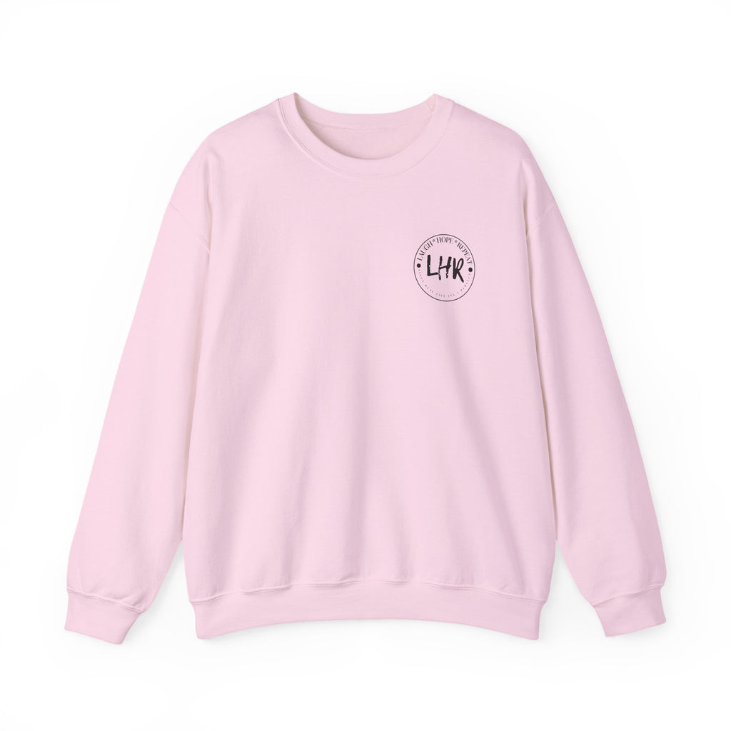 Laugh Hope Repeat Sweatshirt | Inspirational Scripture Typography