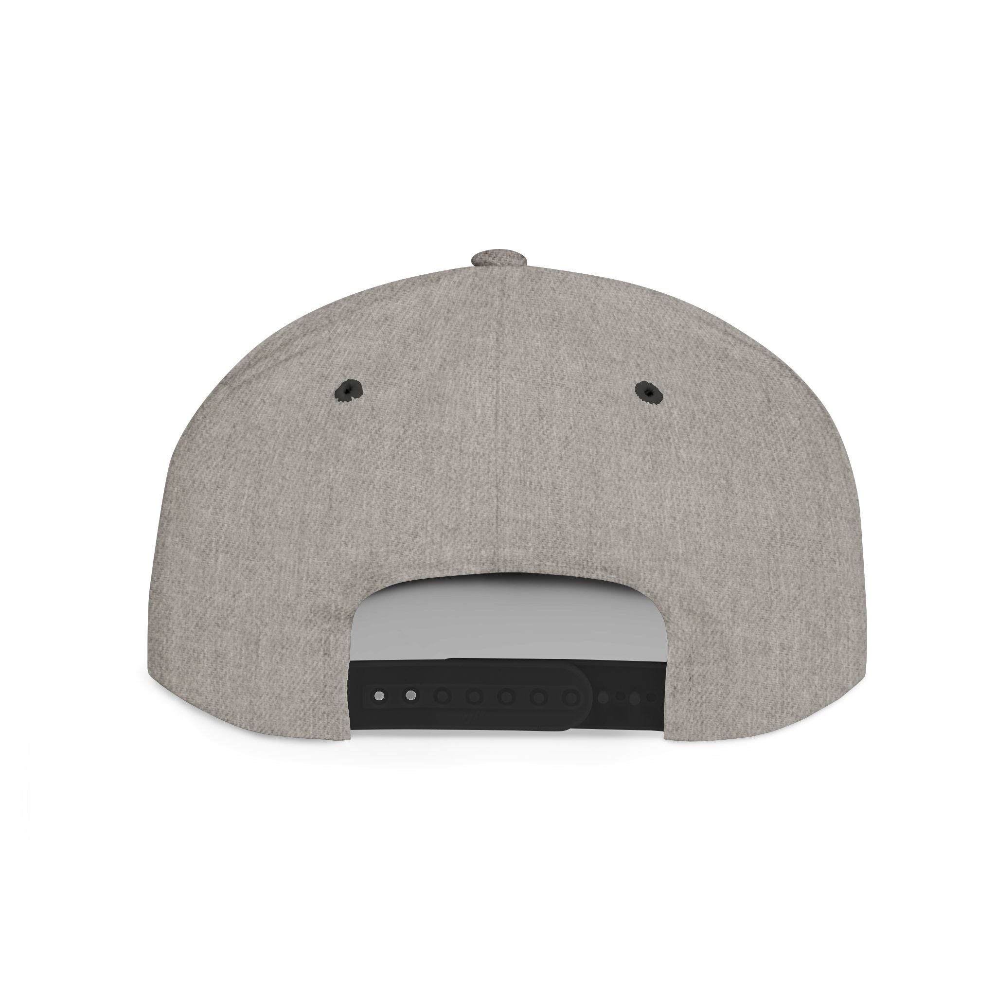 Laugh Hope Repeat Flat Bill Snapback | Minimal Text Embroidered Cap