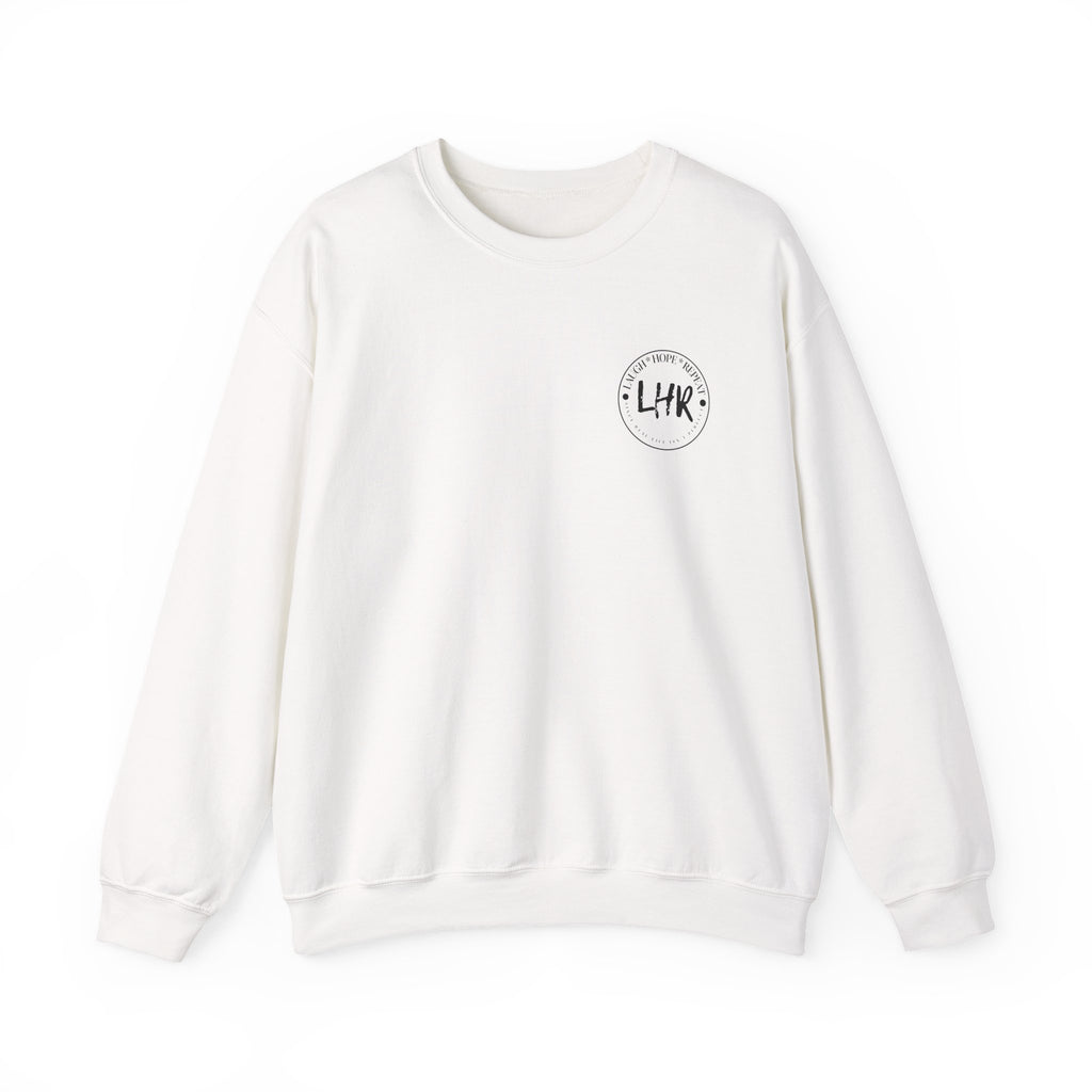 Laugh Hope Repeat Sweatshirt | Inspirational Scripture Typography