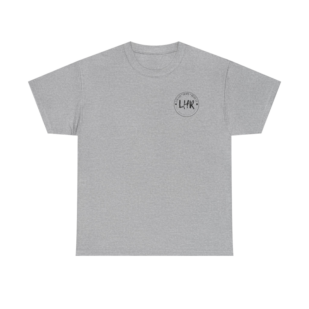 Laugh Hope Repeat T-Shirt | Illustrated Couple Portrait Tee
