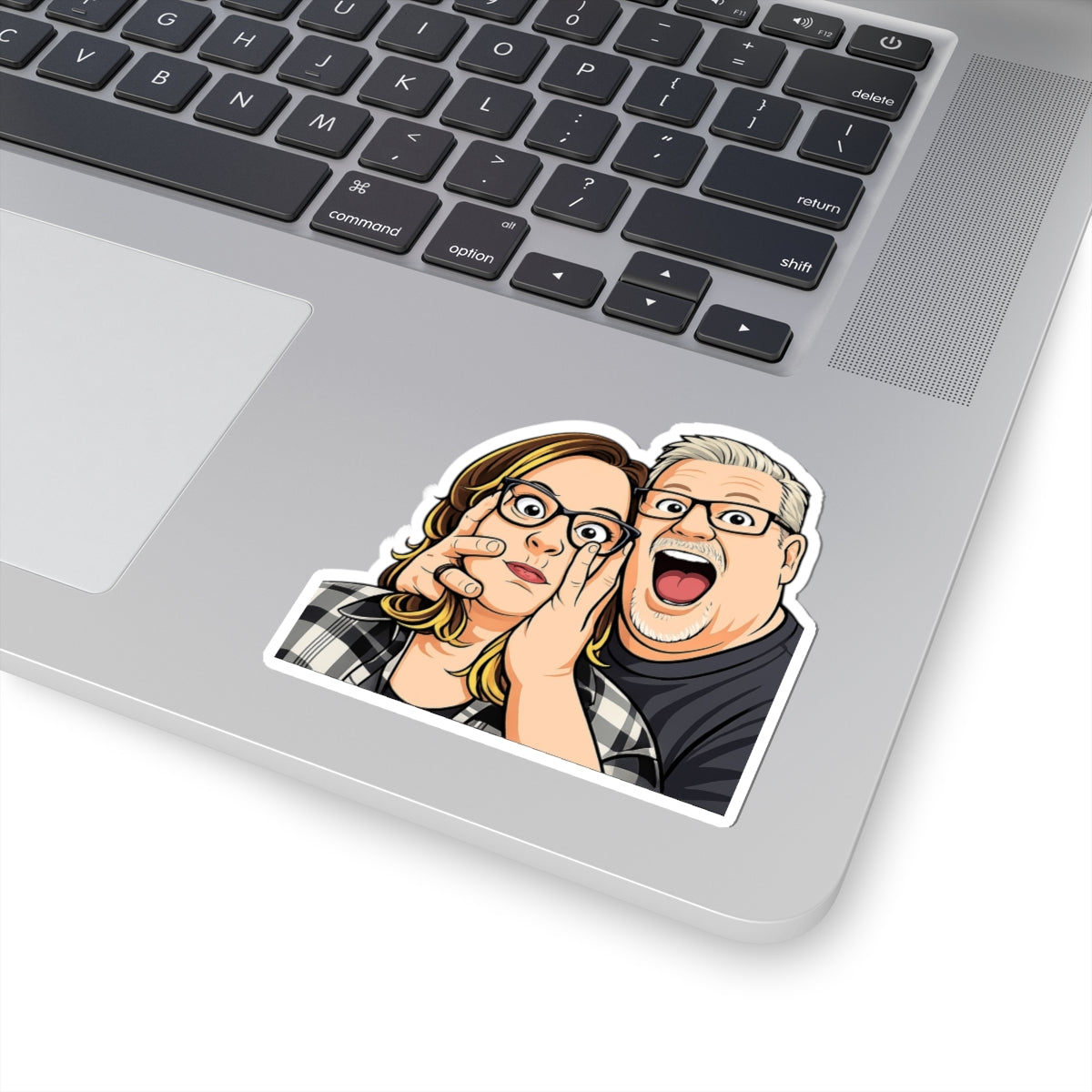 Couple Caricature Sticker | Kiss-Cut Sticker