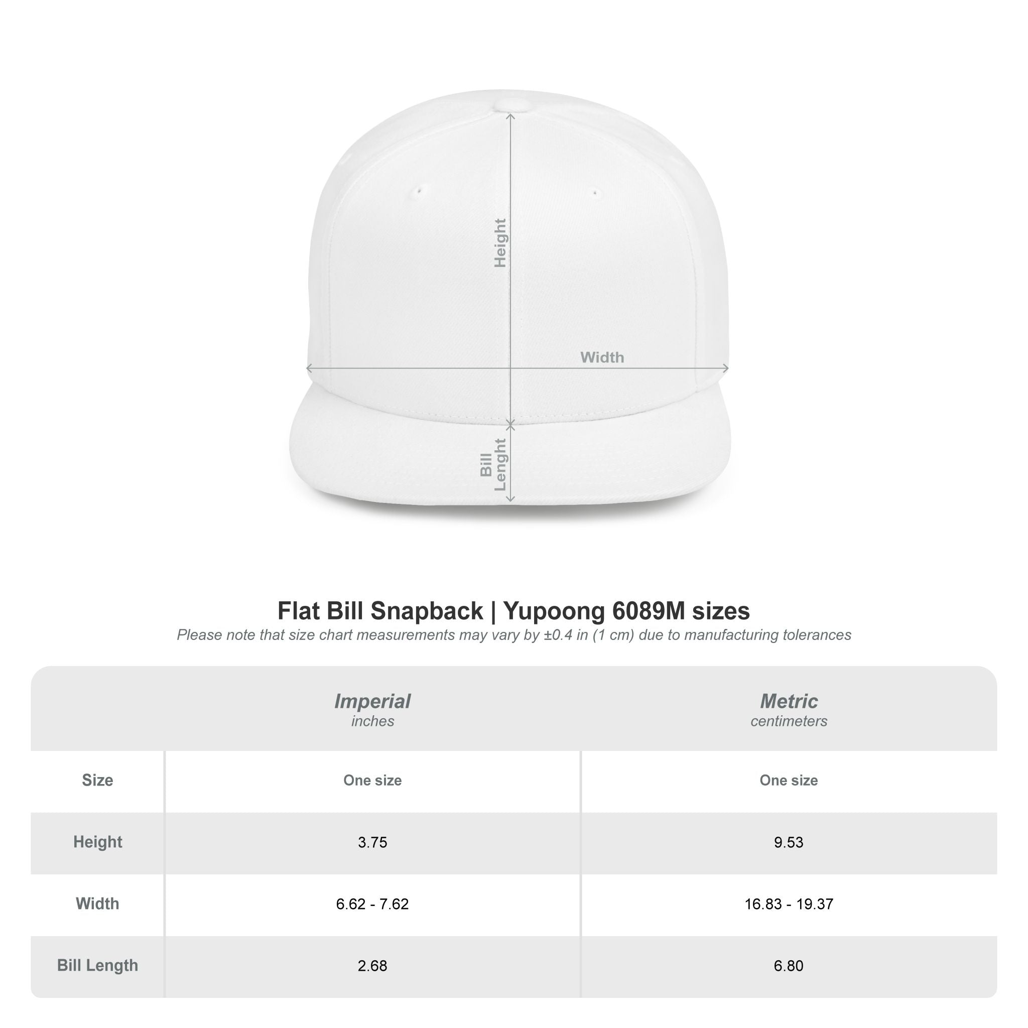 Laugh Hope Repeat Flat Bill Snapback | Minimal Text Embroidered Cap