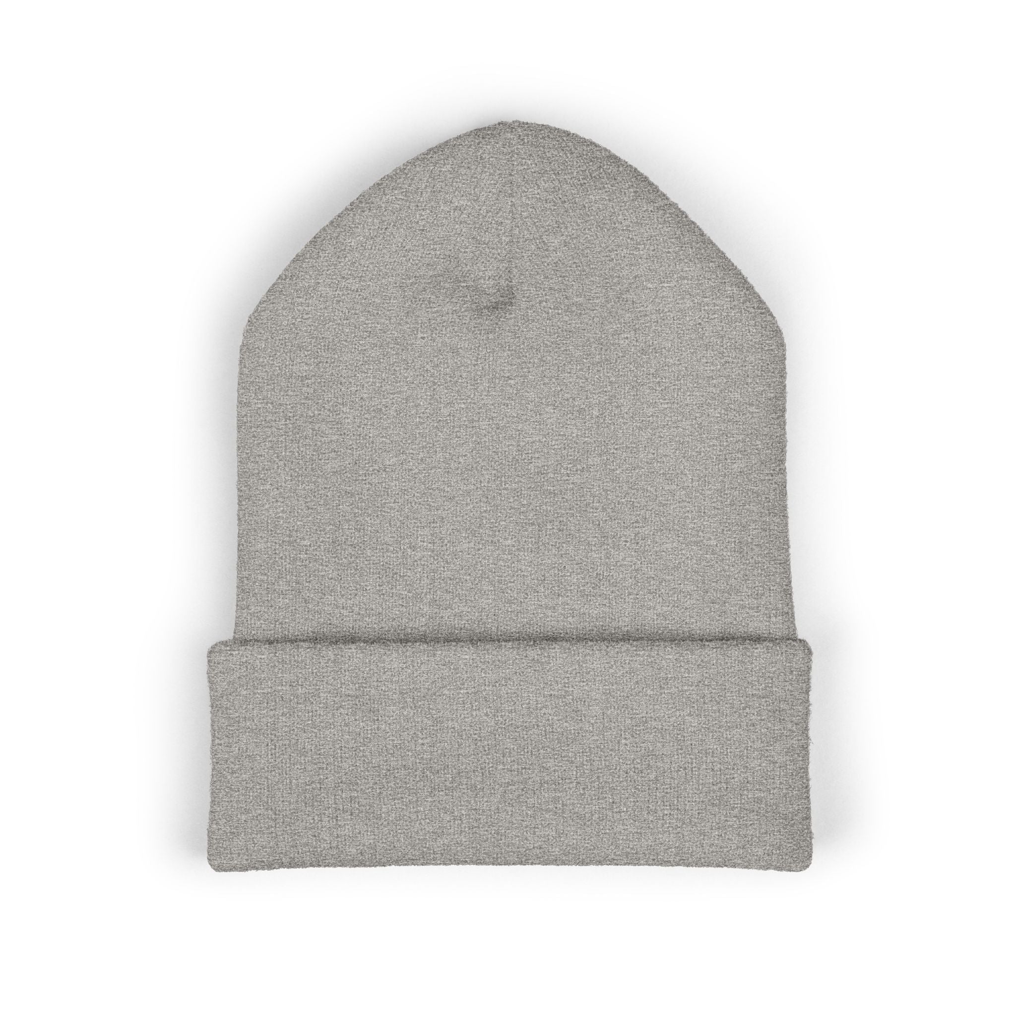 Distressed Circle Monogram beanie | Cuffed Embroidered Beanie