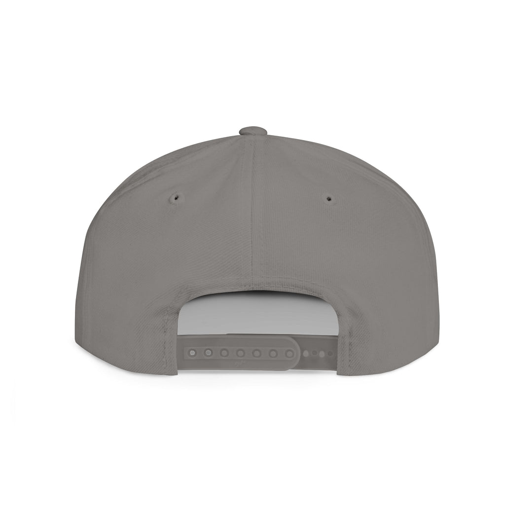 Laugh Hope Repeat Flat Bill Snapback | Minimal Text Embroidered Cap